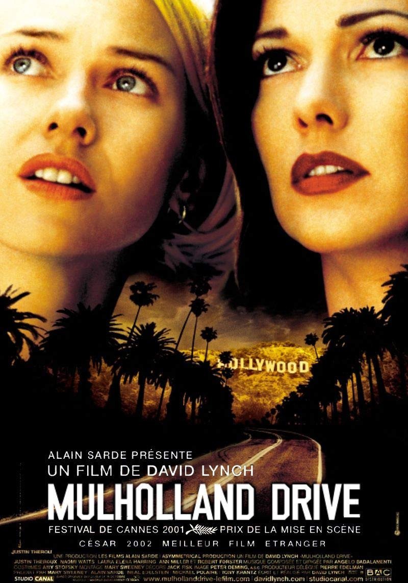 "Affiche du film Mulholland Drive."